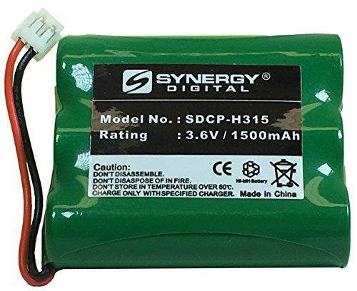 AT&T 3301 Cordless Phone Battery Ni-MH, 3.6 Volt, 1500 mAh - Ultra Hi-Capacity - Replacement for AT&T, Panasonic, VTech 80-5071-00-00, RadioShack 23-298 Rechargeable Batteries