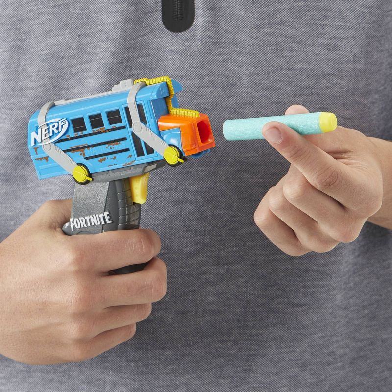 NERF Fortnite Micro Battle Bus Nerf MicroShots Dart-Firing Toy Blaster