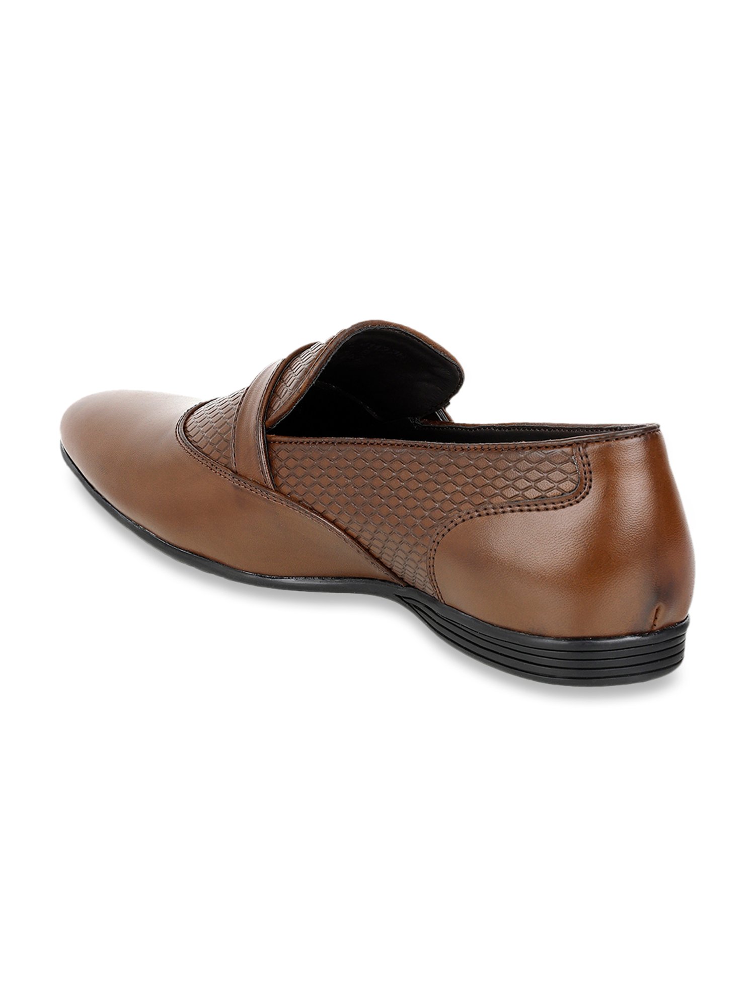 Carlton London Men's Brown Monk Shoes