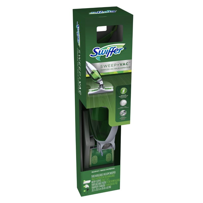 Swiffer Sweep + VAC Cordless Vacuum Kit with Lithium Ion Battery