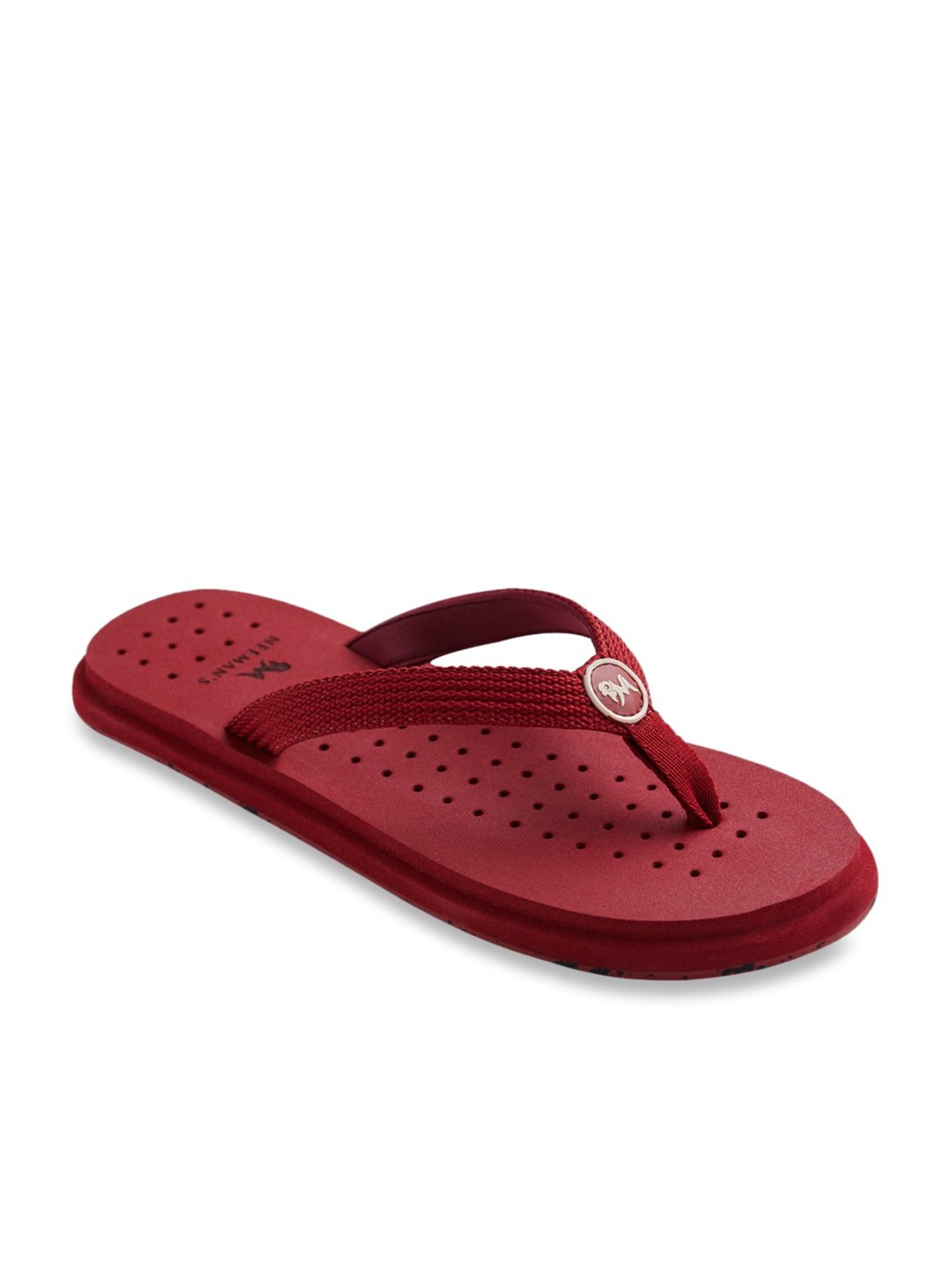 Neemans Women's Eco Flips Maroon Flip Flops