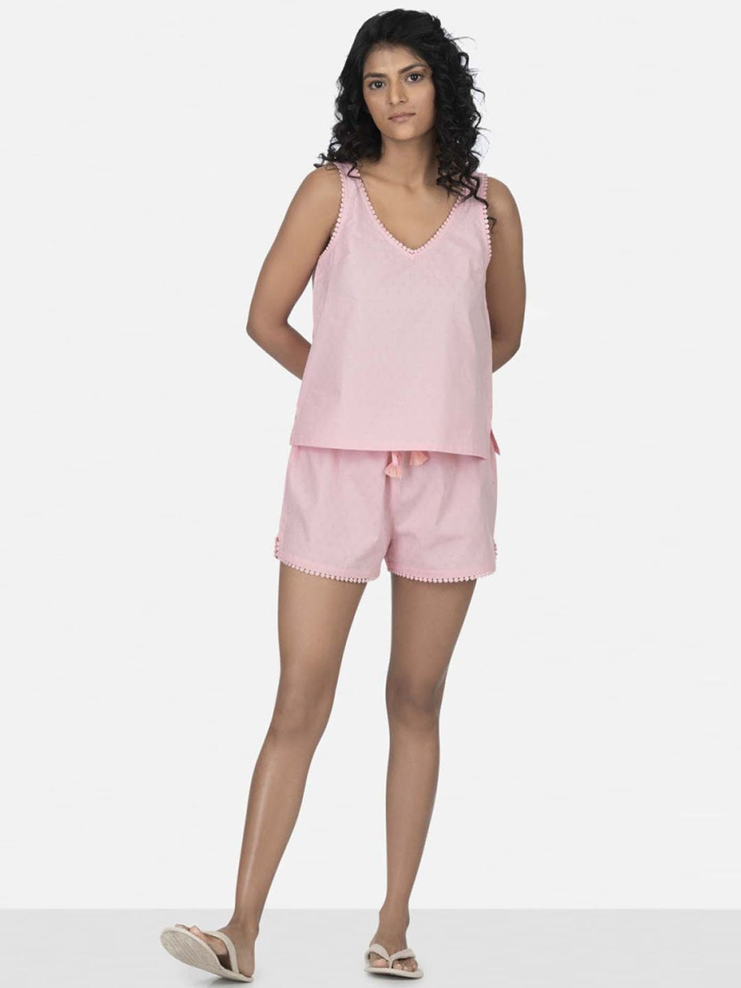The Calm Collective Cherry Blossom Ivy Shorts Set