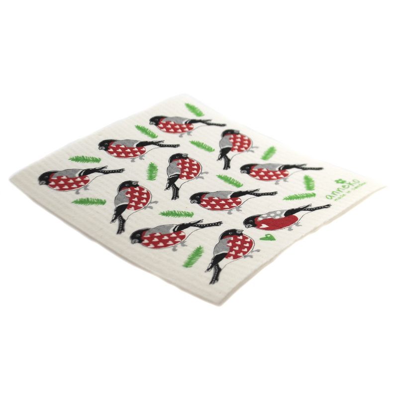 Swedish Dish Cloth 8.0" Red Cycle Absorbent Kitchen Eco Friendly  -  Dish Cloth