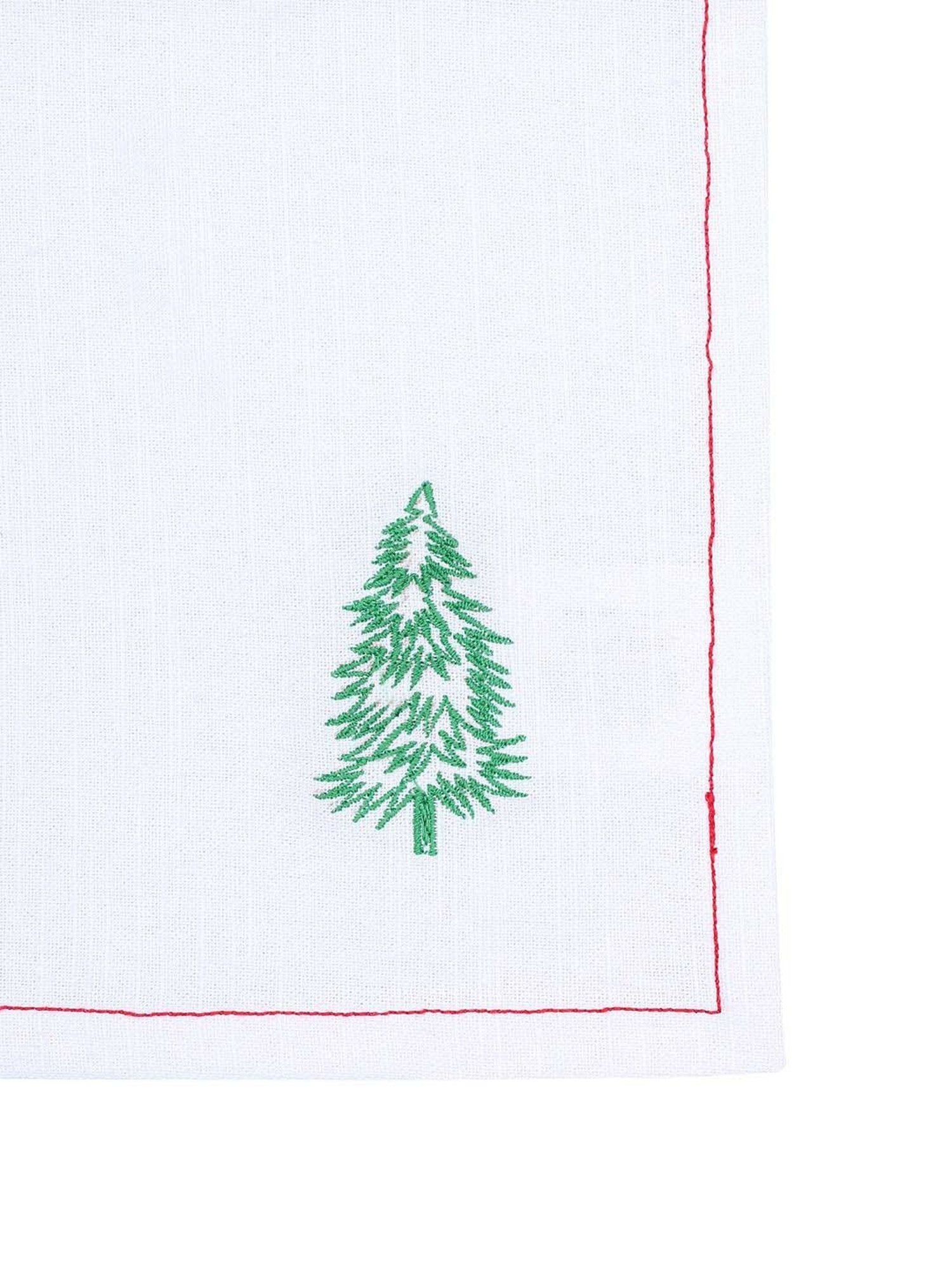 House This Sparkling Tree Off White Cotton Napkins - Set of 2