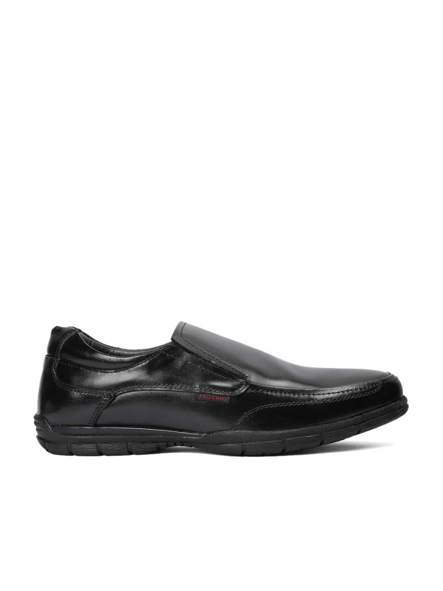 Red Chief Men's Black Formal Slip-Ons