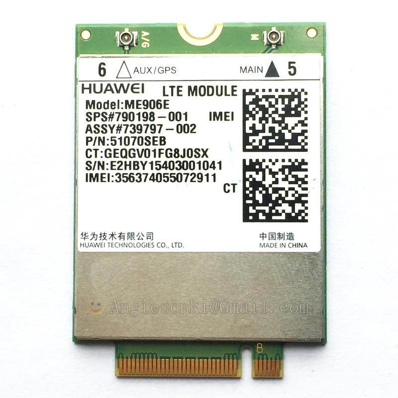 ME906E M.2 NGFF LTE/HSPA+ FDD 4G WWAN module Adapter Card 704031-001 / 740011-005 Unlocked for HP lt4112 HUAWEI ME906E