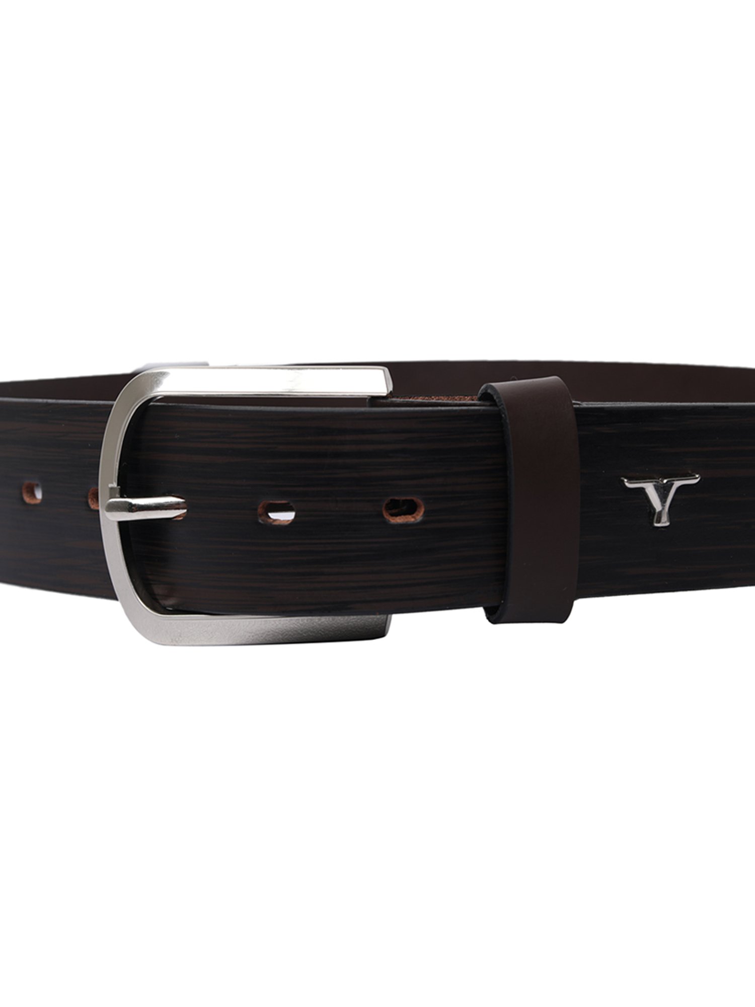 BULCHEE Brown Leather Casual Belt for Men