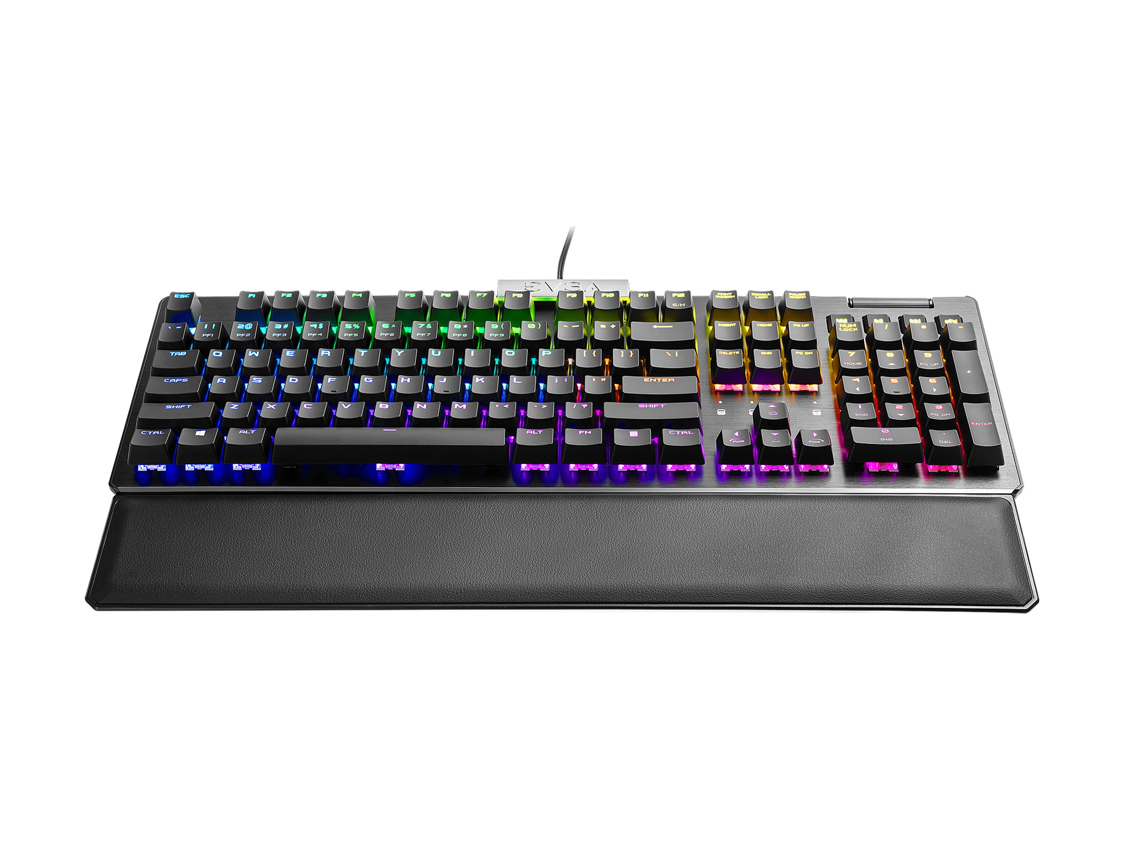 EVGA Z15 RGB Gaming Keyboard, RGB Backlit LED, Hot Swappable Mechanical Kailh Speed Silver Switches 821-W1-15US-KR (Linear)