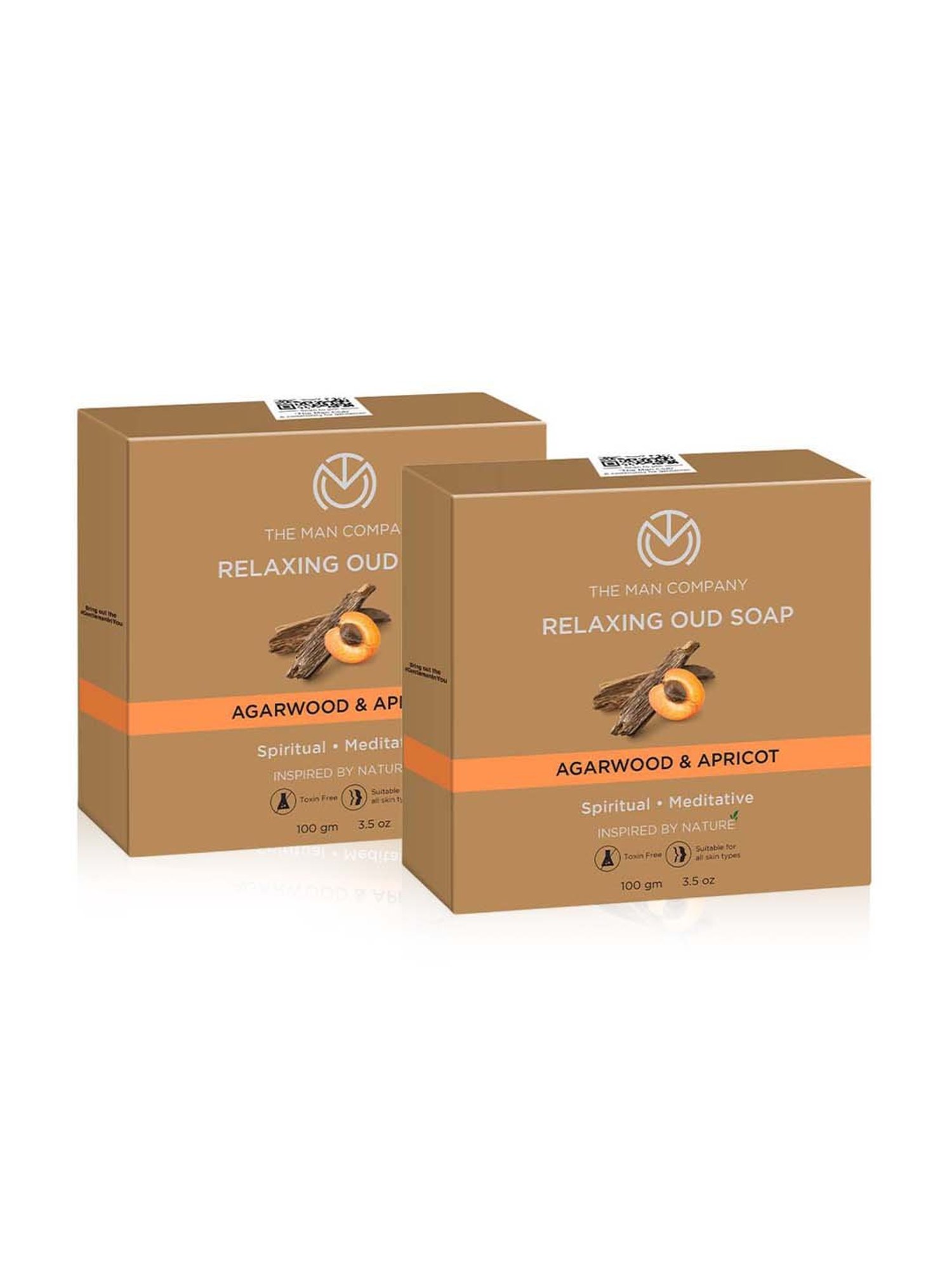 The Man Company Relaxing Oud Soap for Men - (Pack of 2)