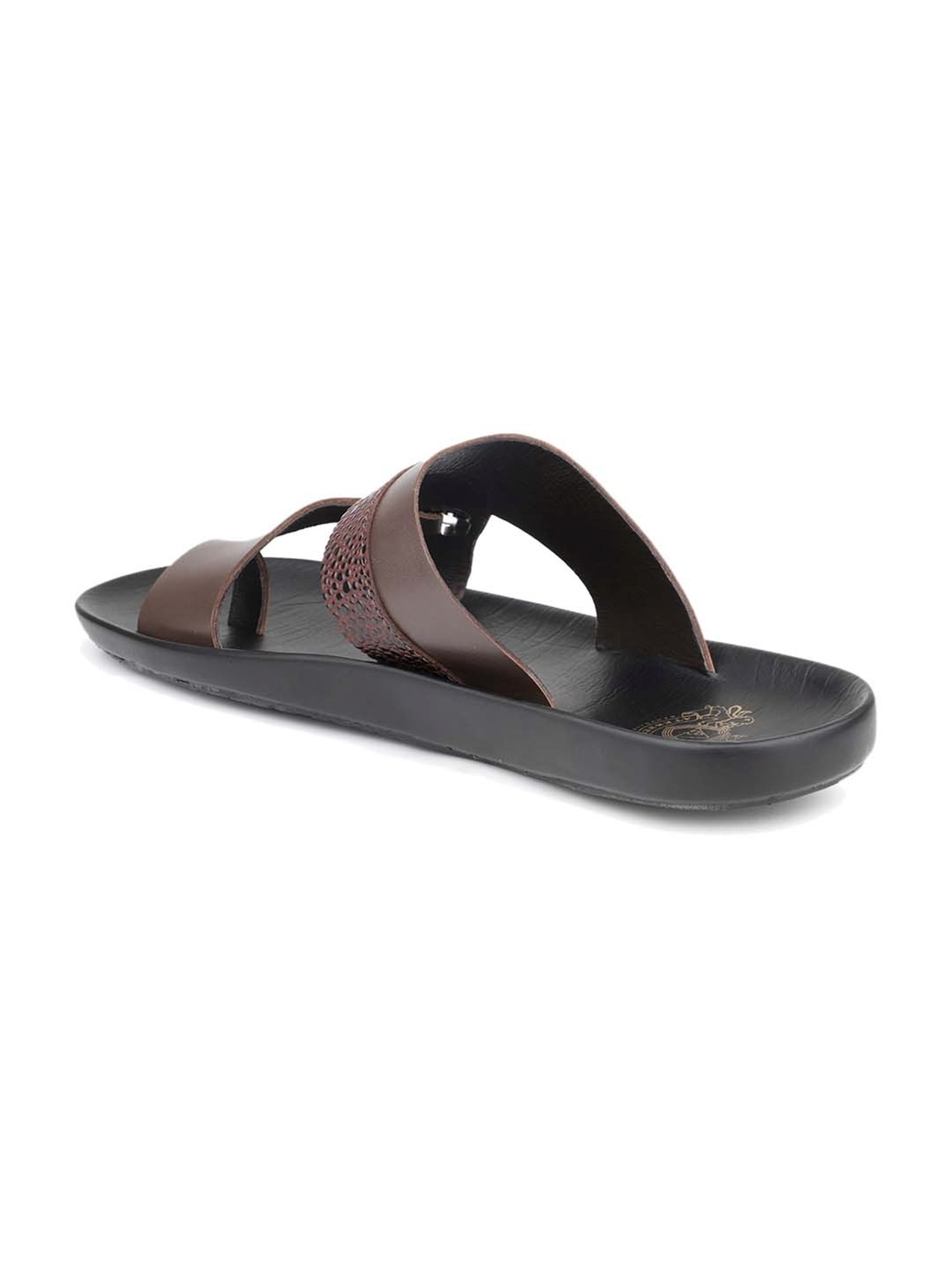 Atesber Men's Brown Toe Ring Sandals