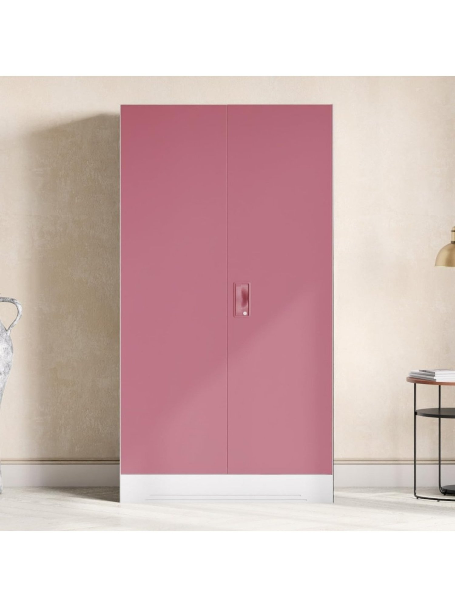 Godrej Interio Ewa Brown Engineered Wood 4 Door Wardrobe