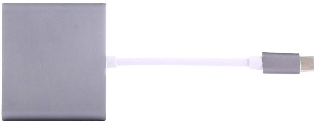 USB-C Multimedia 4K HDMI USB Charging Adapter for MacBook with Pass Thru Charging, Space Gray (K181-1041-SG4I)