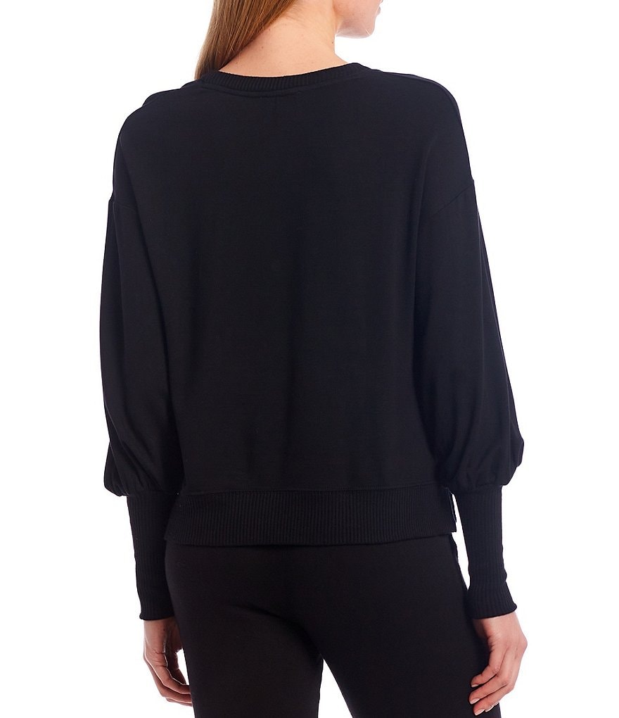 Marc New York Short Sleeve Tie-Dye Jewel Neck Tee