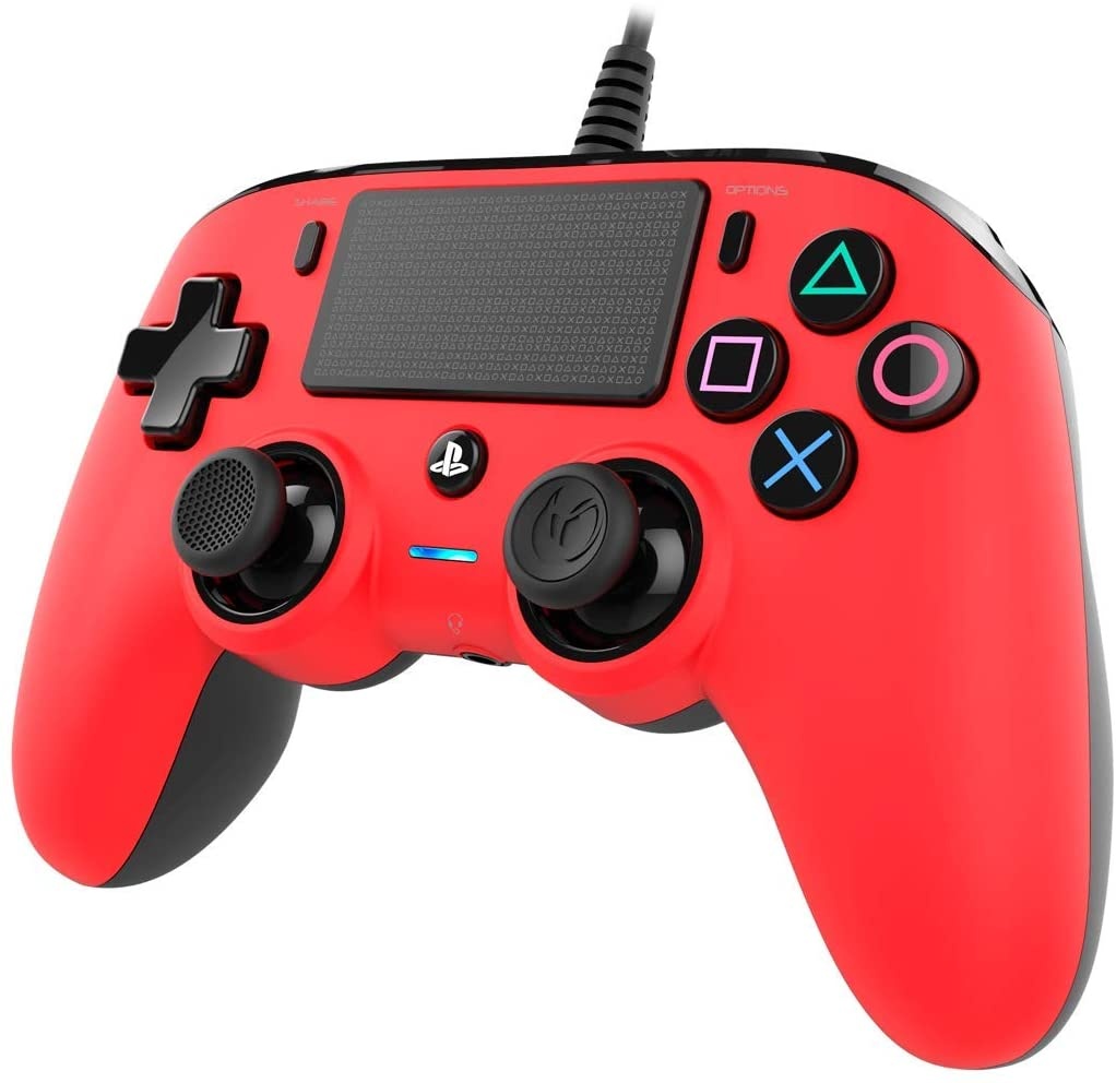 Nacon Wired Compact Controller for PlayStation 4 (Red)
