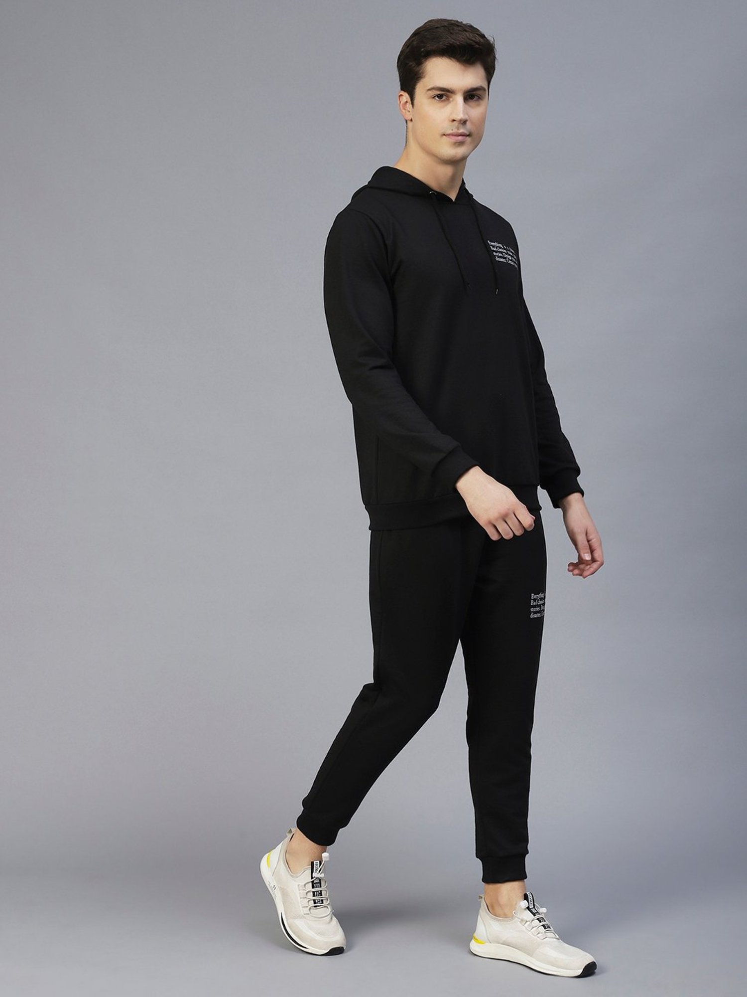 Rigo Black Regular Fit Tracksuit