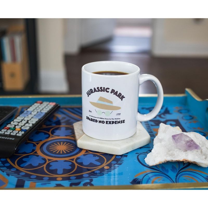 Surreal Entertainment Jurassic Park "Spared No Expense" Ceramic Mug | Holds 11 Ounces
