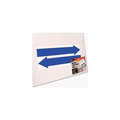 COSCO 098055 Stake Sign, Blank White, Includes Directional Arrows, 15 x 19