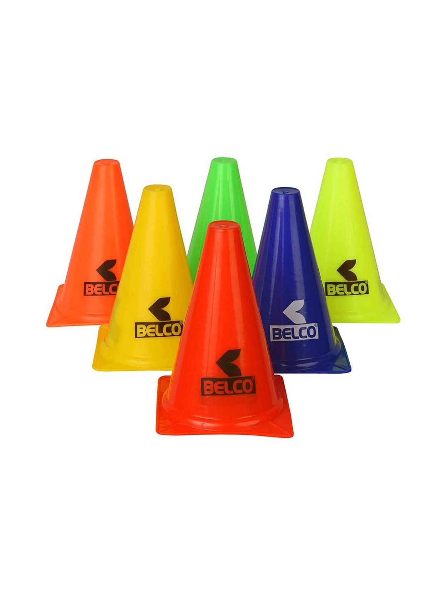 Belco Multicolored Sports Cone Marker Set (Pack of 6)