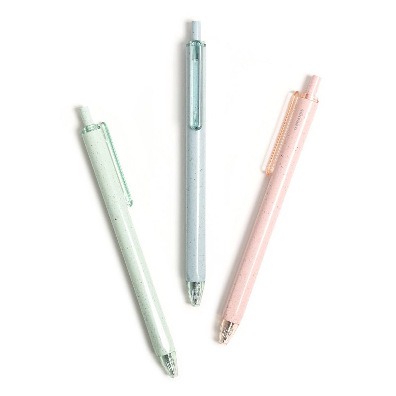 12pk Gel Pens u-eco Pastel Speckle Click Black Ink - U Brands