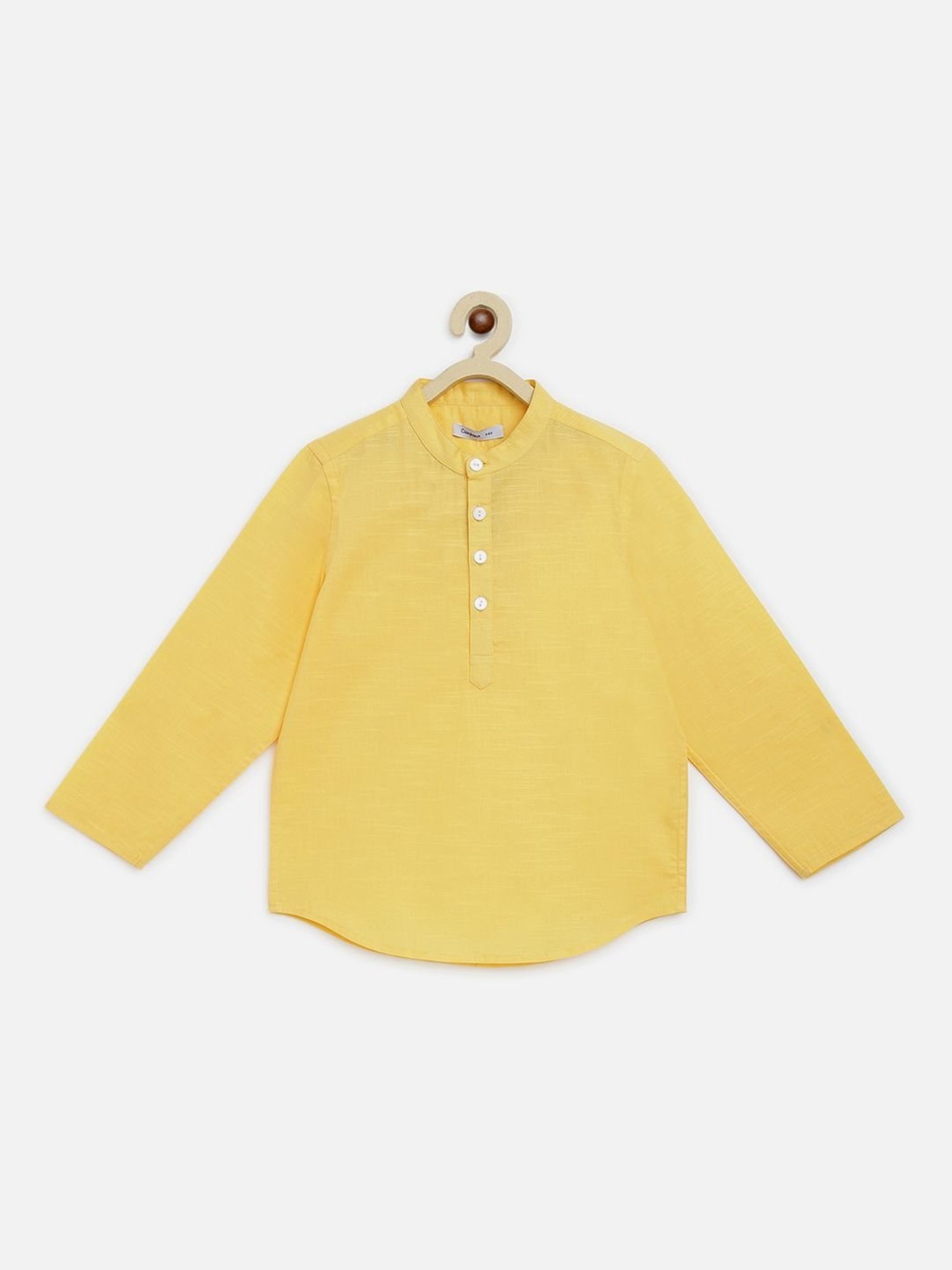 Campana Kids Yellow Cotton Shirt