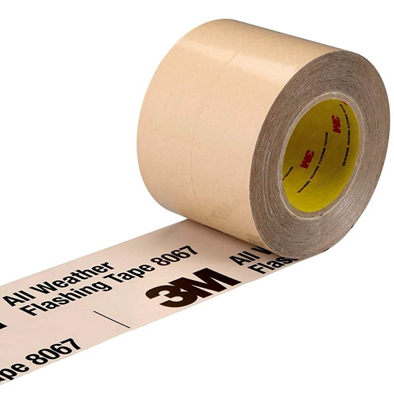 All Weather Flashing Tape 8067 Tan, 3 in x 75 ft, Slit Liner (2-1 Slit)