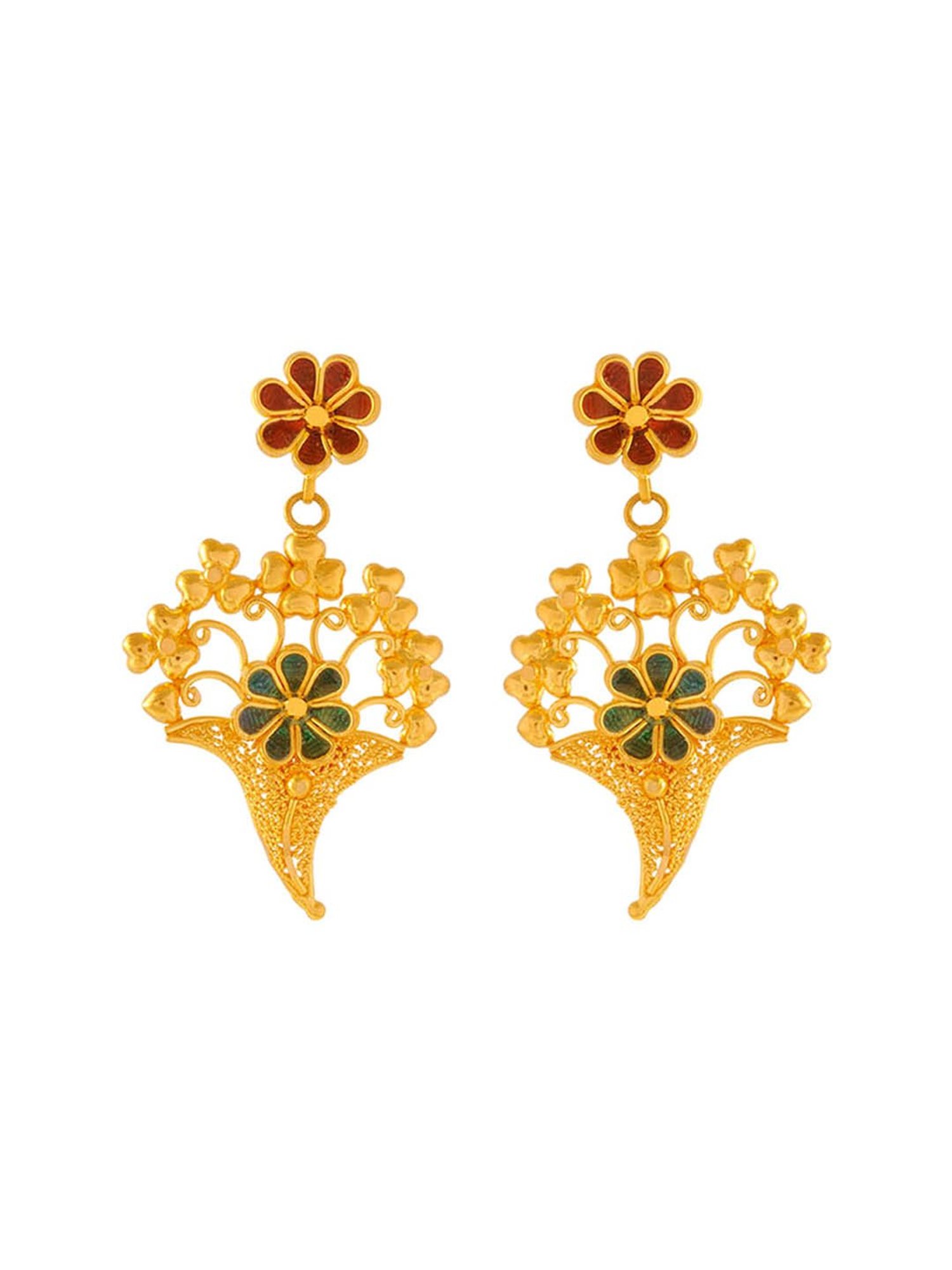 P.C. Chandra Jewellers 22 kt Gold Earrings