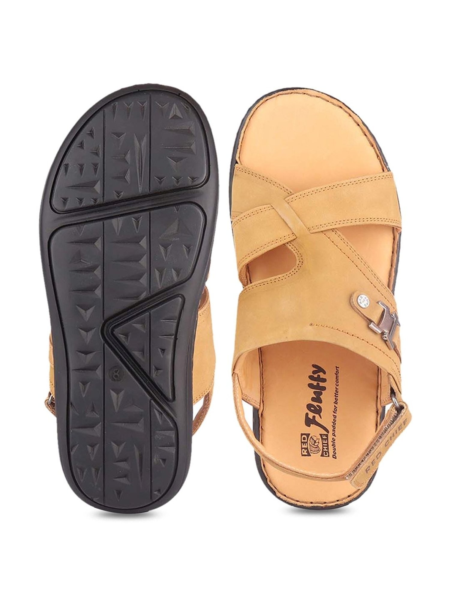 Red Chief Men's Beige Back Strap Sandals