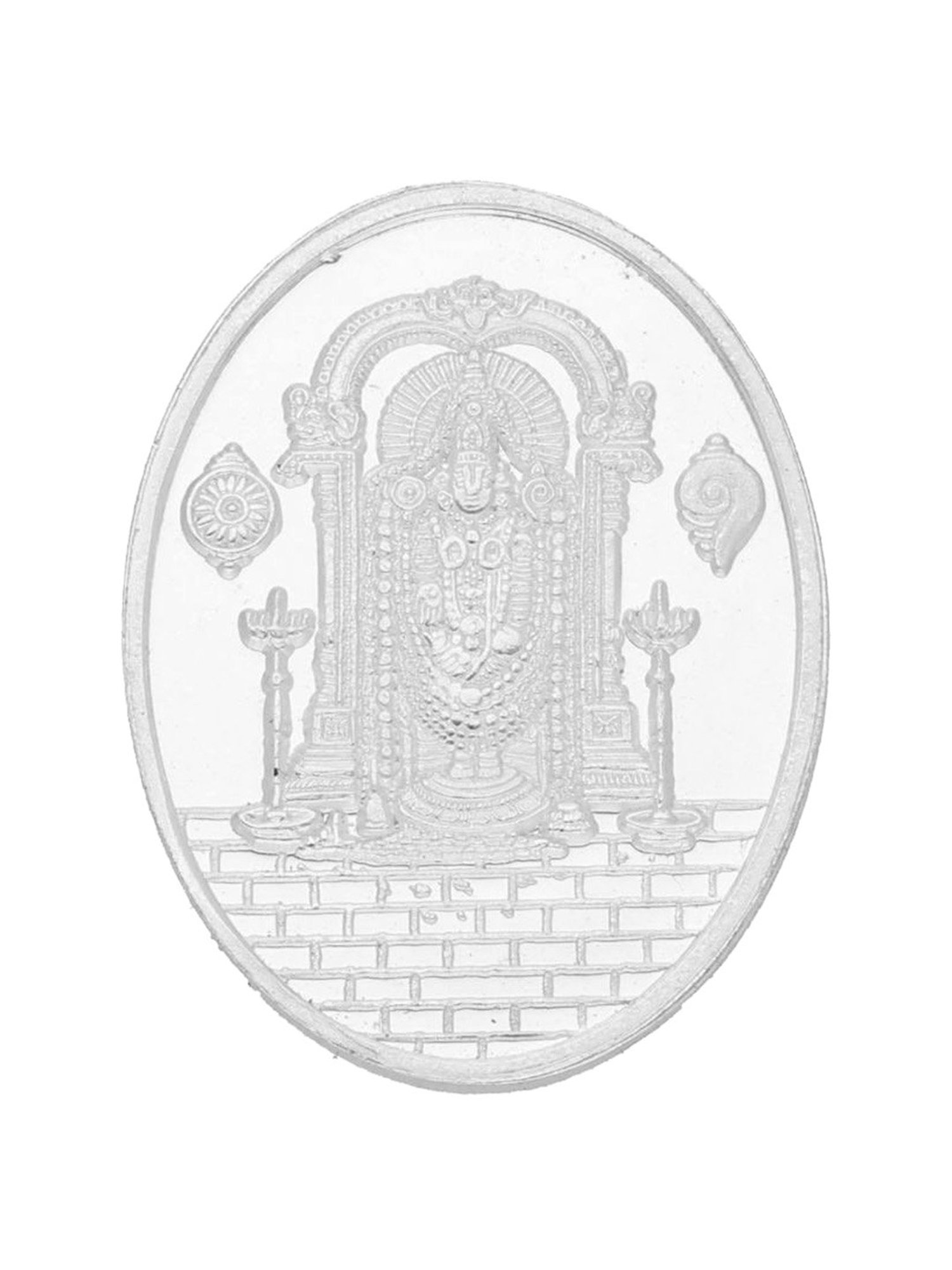 Sri Jagdamba Pearls Balaji 999 Silver 10gm Silver Coin