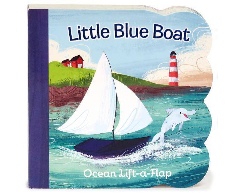 LITTLE BLUE BOAT (Lift-a-Flap) (Ginger Swift) (Board Book)