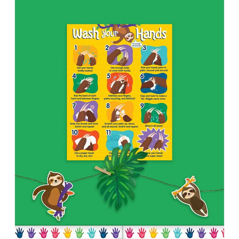 One World Handwashing Chart - Carson Dellosa