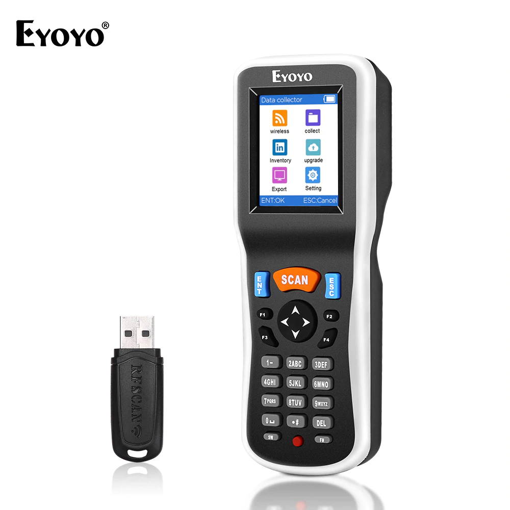 PDT6000 Bar Code Scanning Instrument Handheld Inventory Data Terminal Collector Barcode Scanner PDT 1D with USB Port