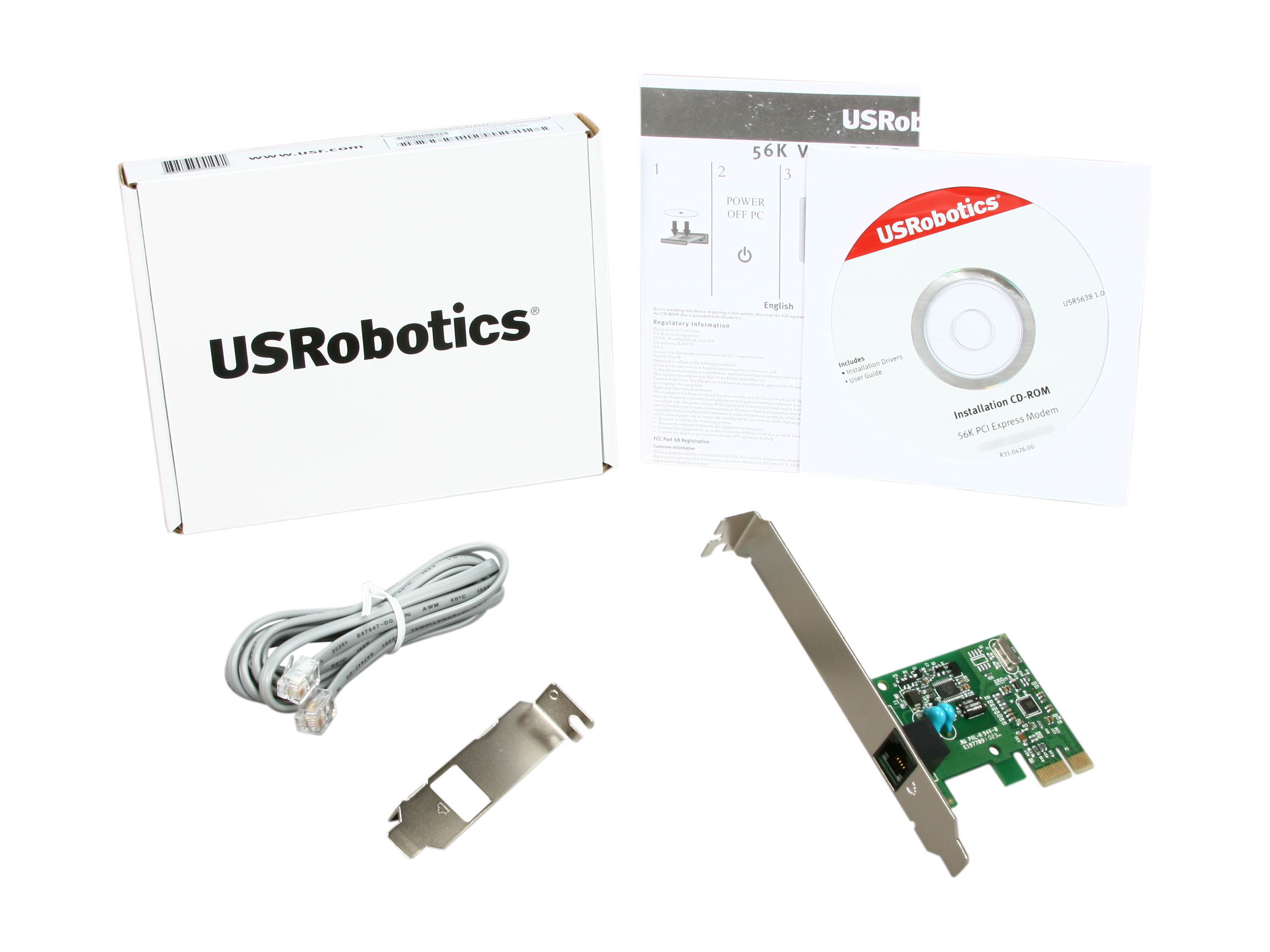 U.S. Robotics USR5638 V.92 Faxmodem