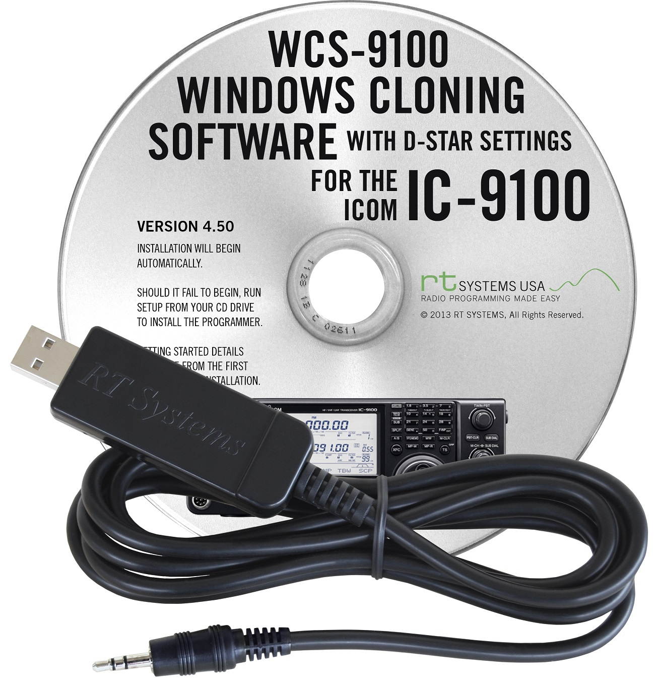 RT Systems WCS-9100 Programming Software and USB-RTS01 Cable for the Icom IC-9100