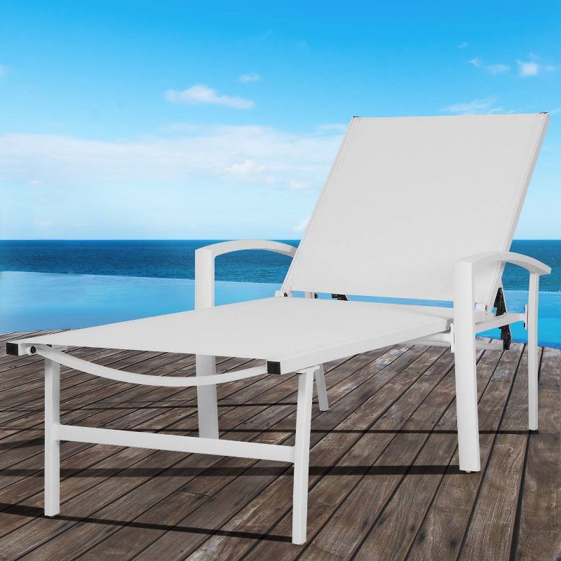 NewPort Outdoor Wicker Chaise Lounge - Dark Gray - Coaster