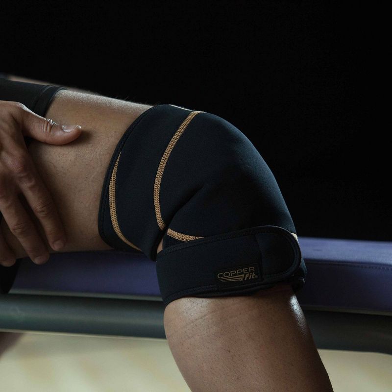 Copper Fit Rapid Relief Knee Wrap - Black