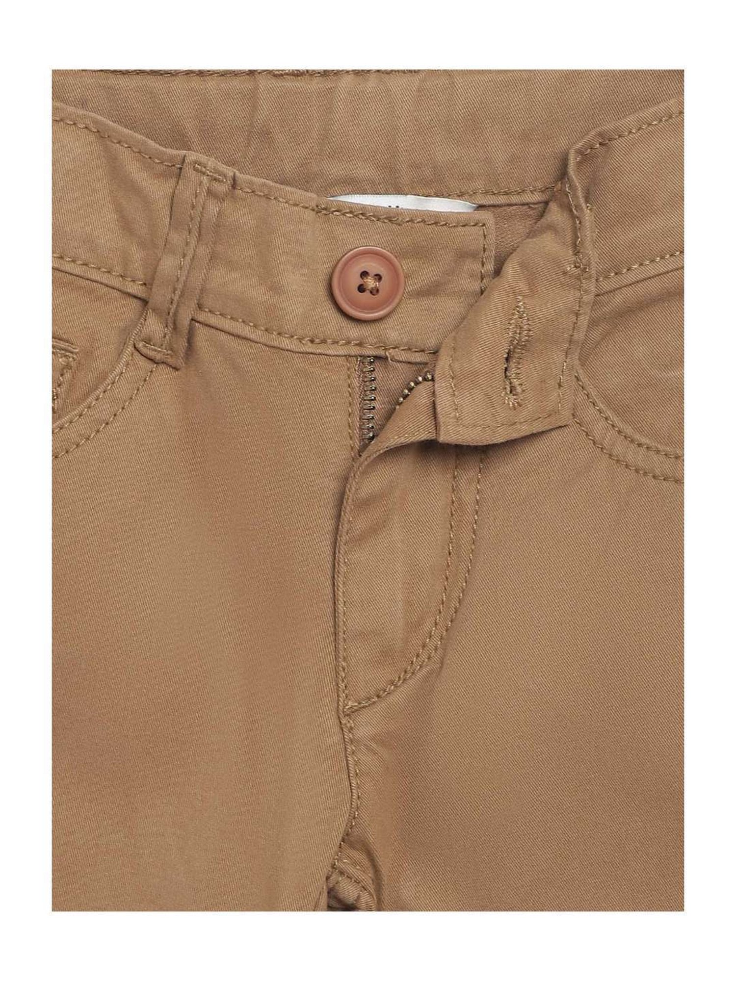 Cantabil Boys Beige Cotton Regular Fit Trousers