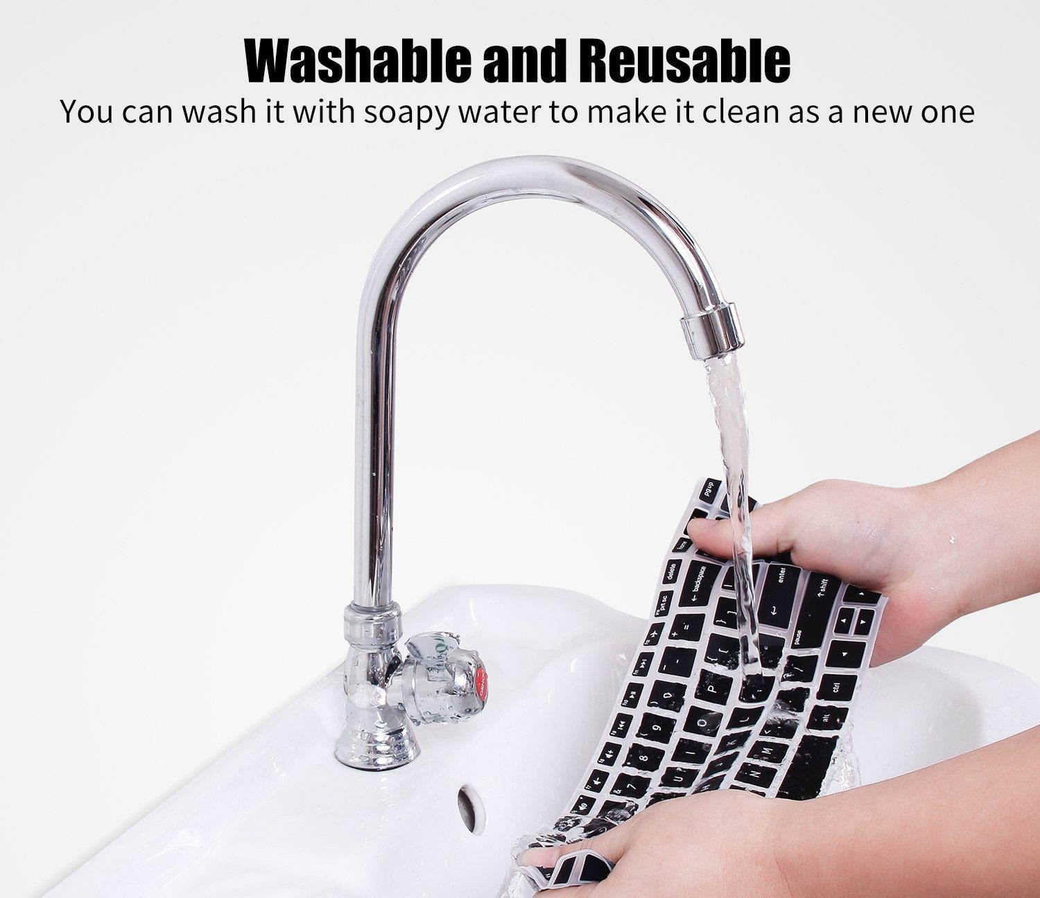 Acer Aspire VX 15 Accessories, CASEBUY Keyboard Cover for 15.6" Acer Predator Helios 300 Gaming Laptop, Acer Aspire VX 15 VX5-591G, Acer Nitro 5 Gaming Laptop AN515, 17.3" Aspire V17 VN7-793G, Black