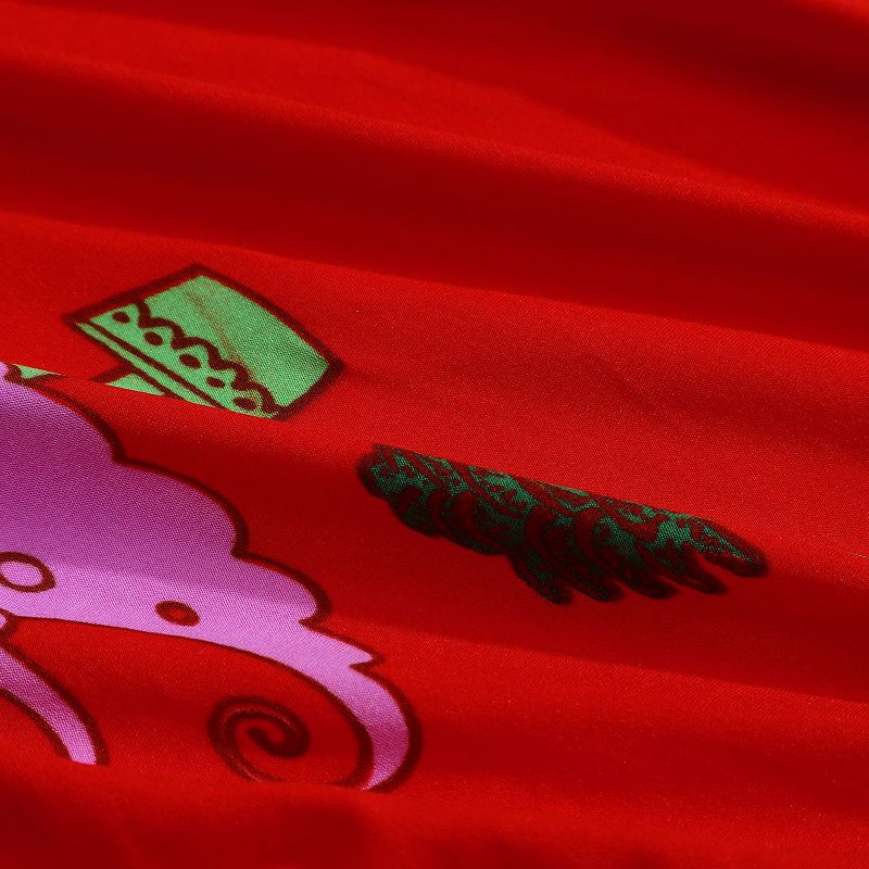 1 Pc Polyester Spandex Floral Print Fit Home Dining Chair Slipcovers Multicolored  - PiccoCasa