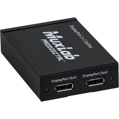 MuxLab 500505 1x2 UHD 4K DisplayPort Splitter w/2-Yr Warranty