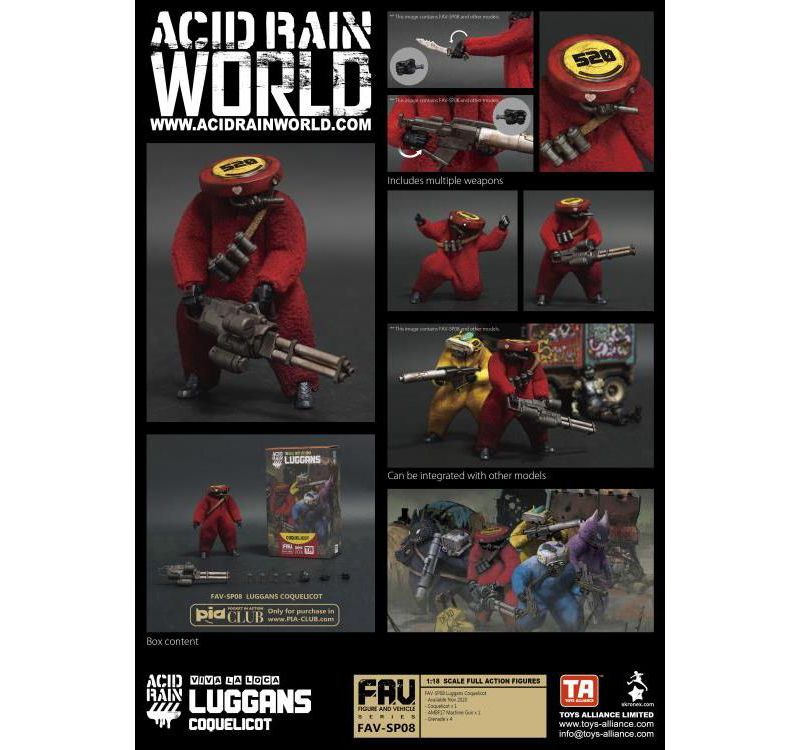 FAV-SP08 Coquelicot Viva La Loca Luggans 1:18 Scale | Acid Rain Fav Action figures
