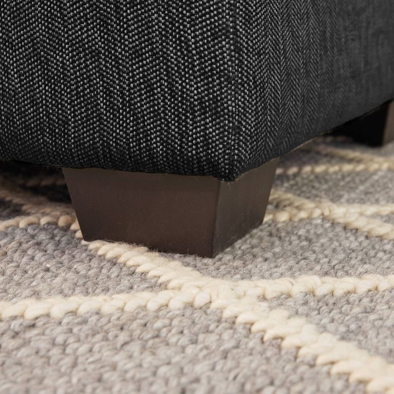 Lincoln Reversible Sectional Charcoal Gray - True Seating