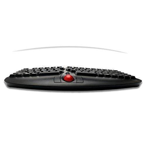 Adesso Tru-Form Media 3150-2.4 GHz Wireless Ergo Trackball Keyboard (WKB-3150UB)