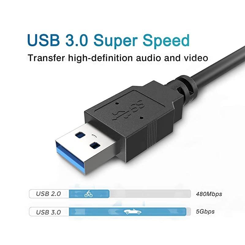 to HDMI Adapter, Full HD 1080P to HDMI Video Adapter with Audio Output for Multiple Monitors, Compatible with Windows XP 7/8/8.1/10 [ Not Support Mac & Vista ]