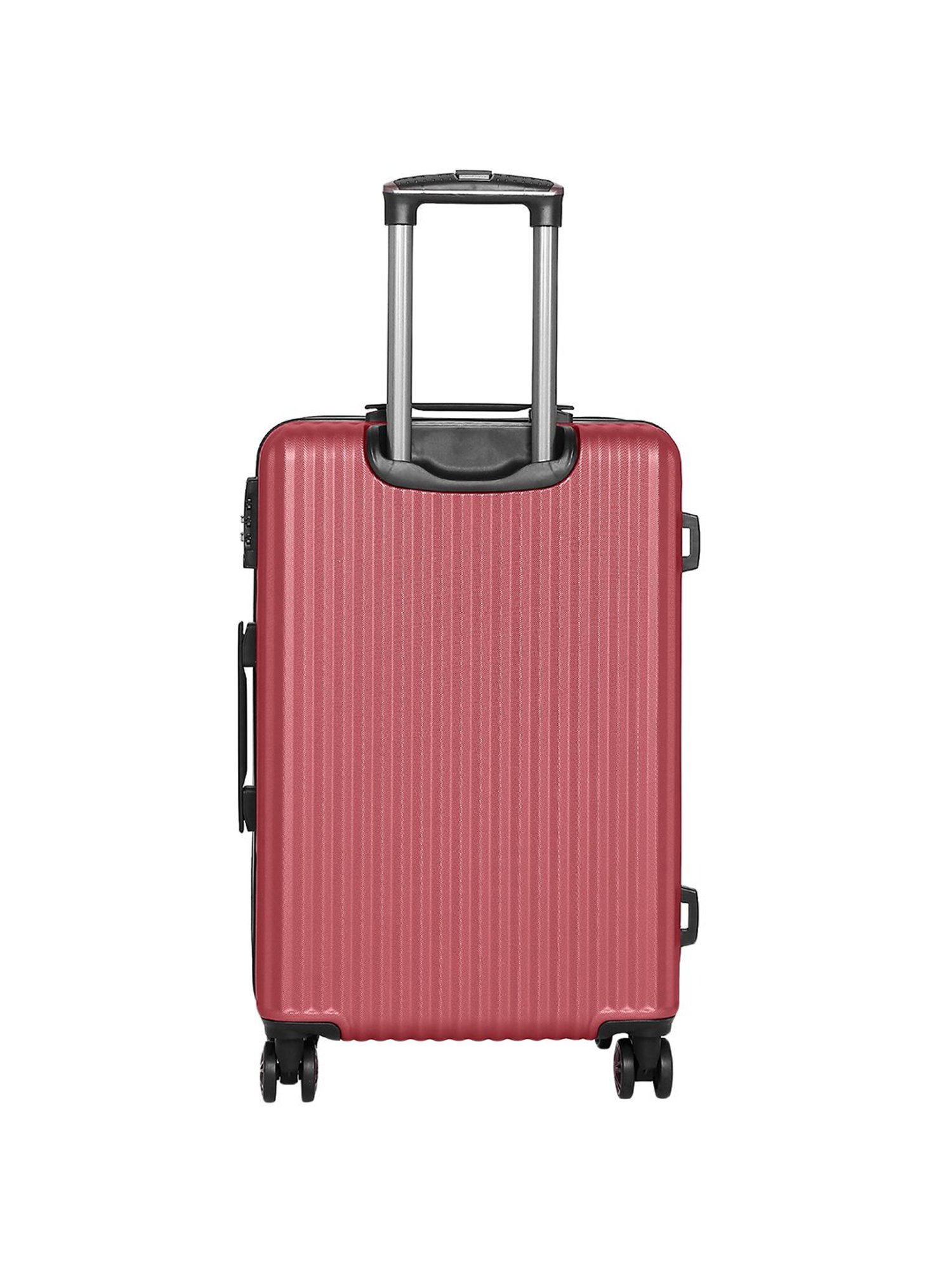 Swiss Brand Riga Red Medium Hard Trolley Bag - 24 cm