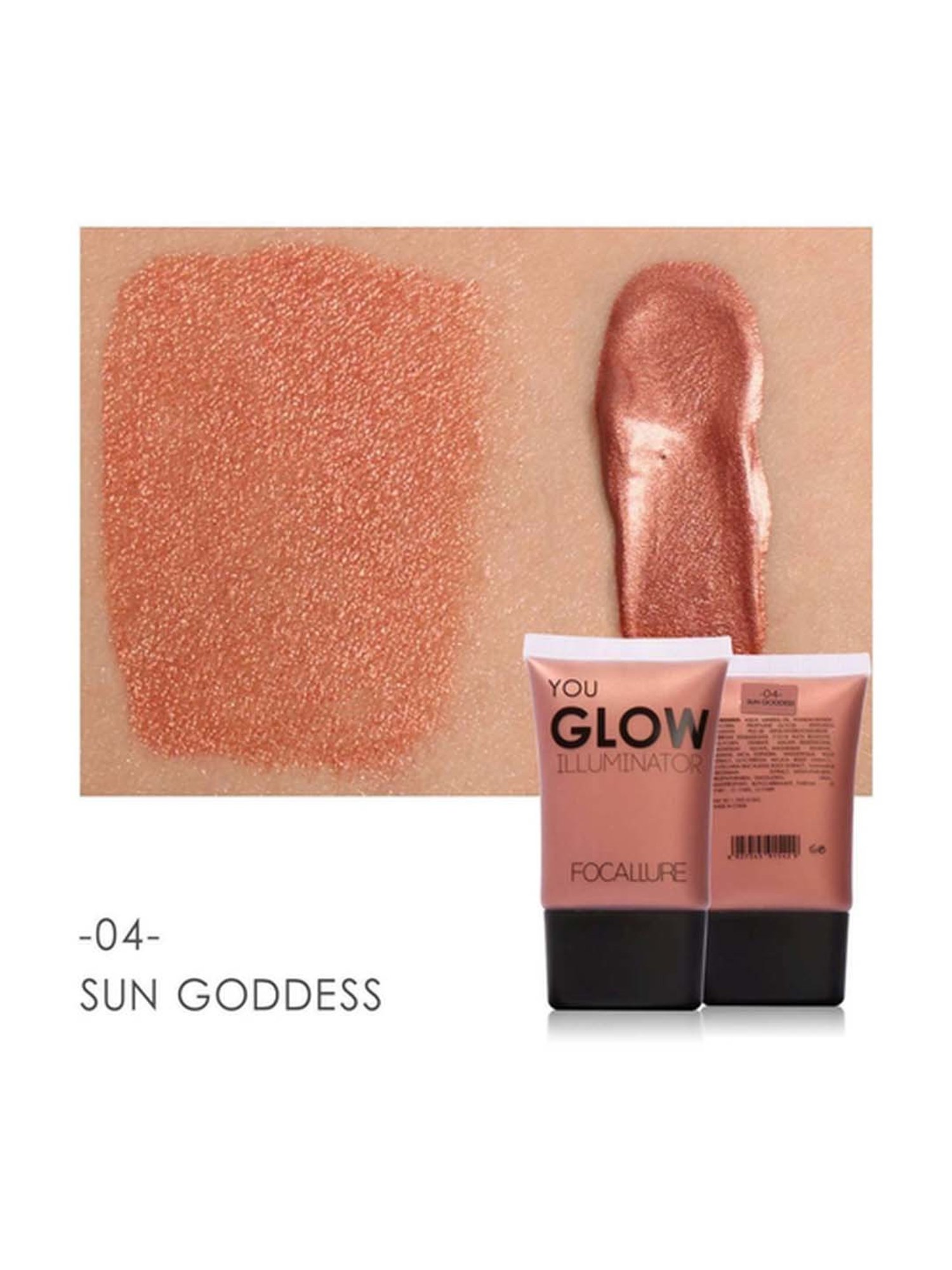 FOCALLURE You Glow Illuminator Highlighter Cream 04 Sun Goddess - 34 gm