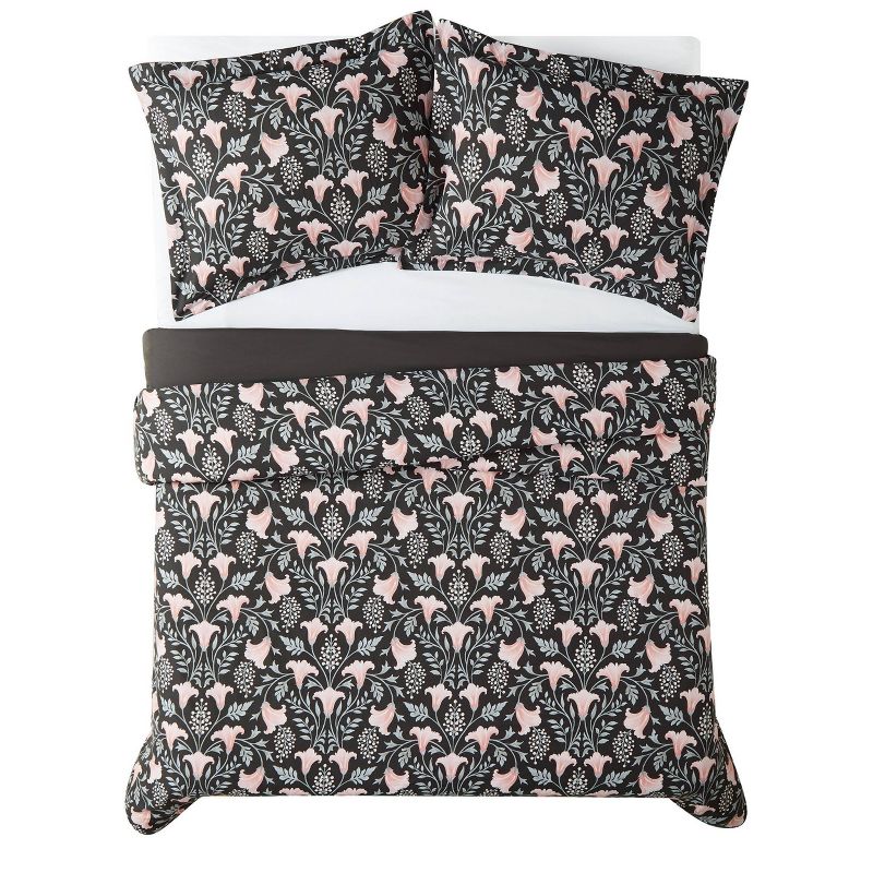 Full/Queen 3pc Galinda Comforter Set Black/Multi - Brooklyn Loom