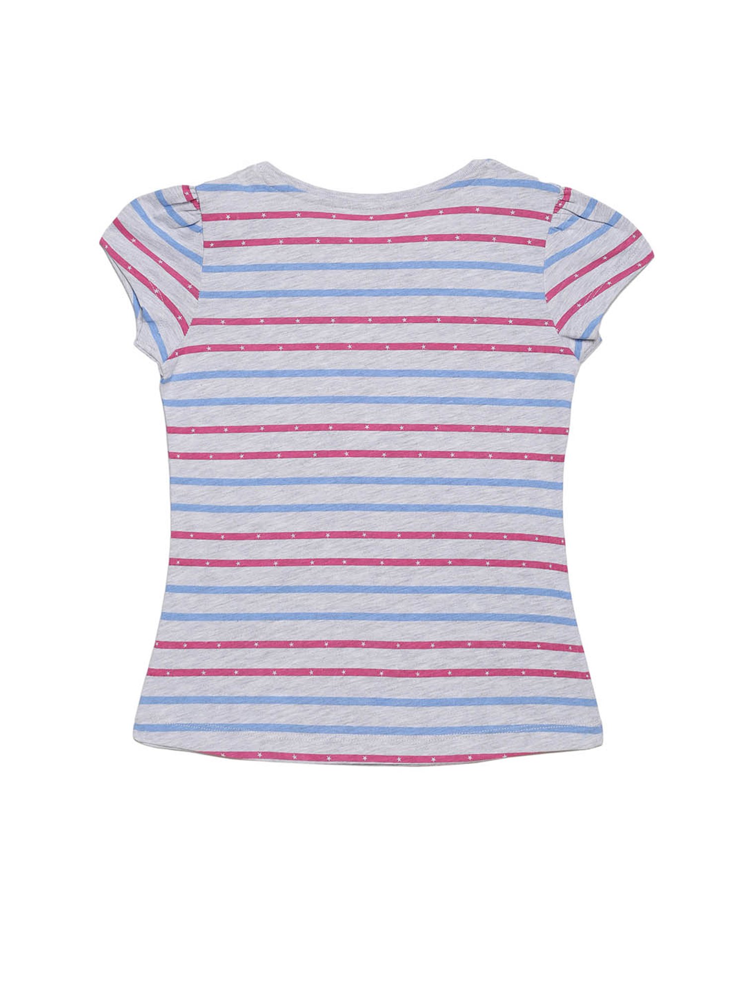 Plum Tree Kids White & Grey Embellished T-Shirt (Pack Of 2)