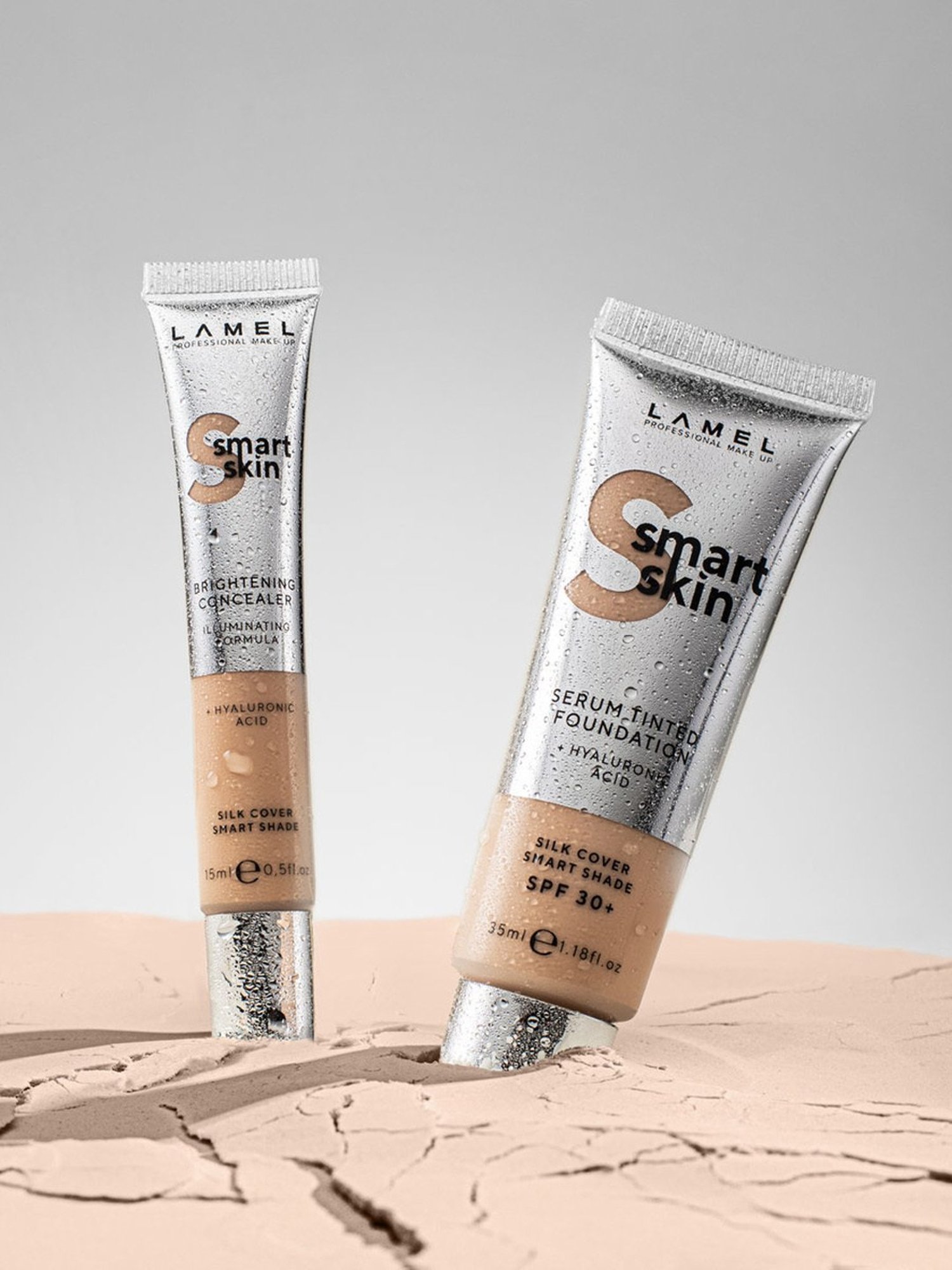 Lamel Smart Skin Serum Tinted Foundation SPF 30 + 404 Sand - 35 ml