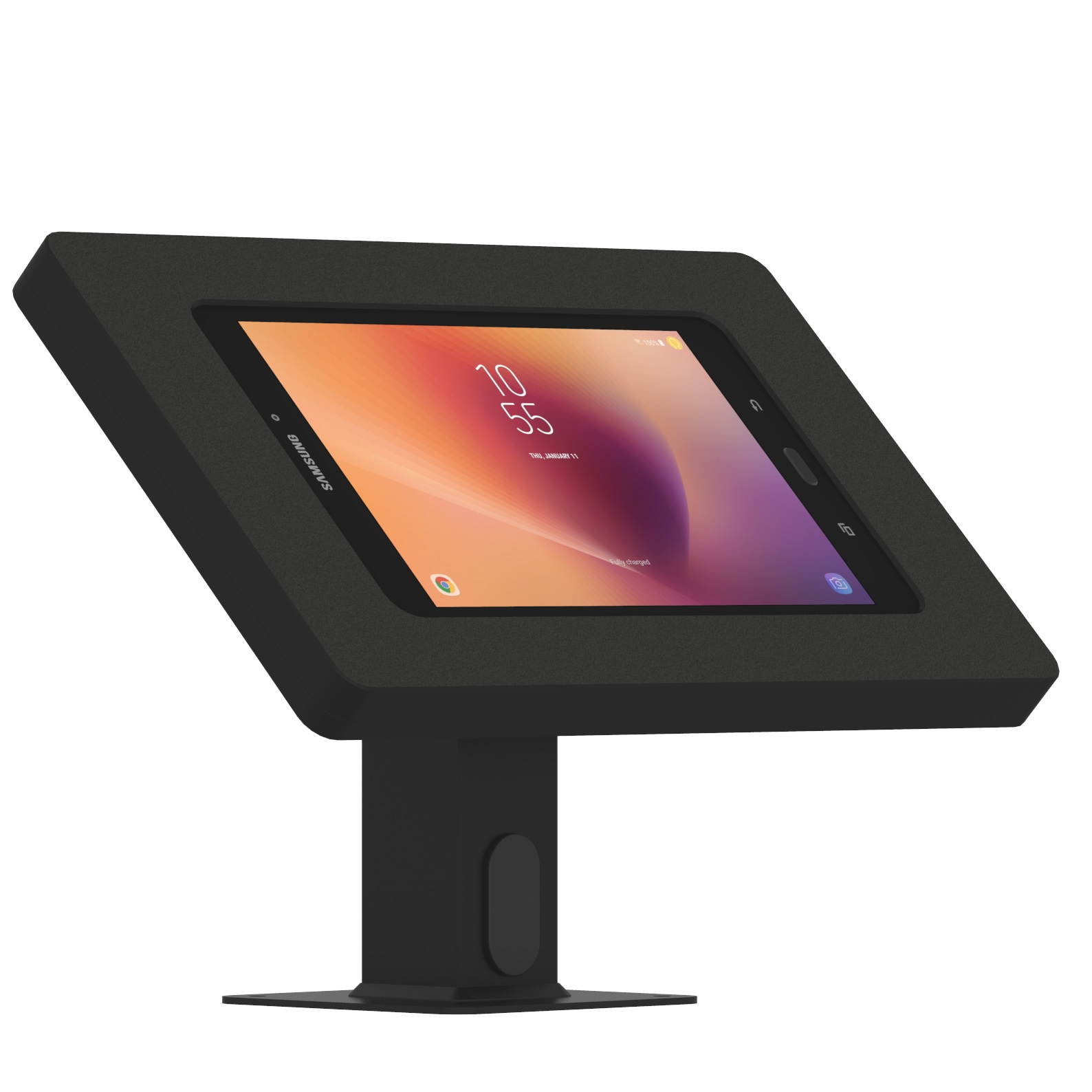 VidaMount Black Enclosure and Rotating & Tilting Desk/Table Mount [Bundle] compatible with Samsung Galaxy Tab A 8.0 (2017)