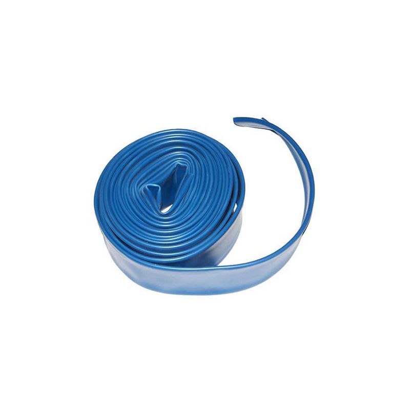Plastiflex LE532112025PS 1.5 Inch x 25 Foot Flat Swimming Pool Backwash Hose for In Ground or Above Ground Swimming Pool Filter